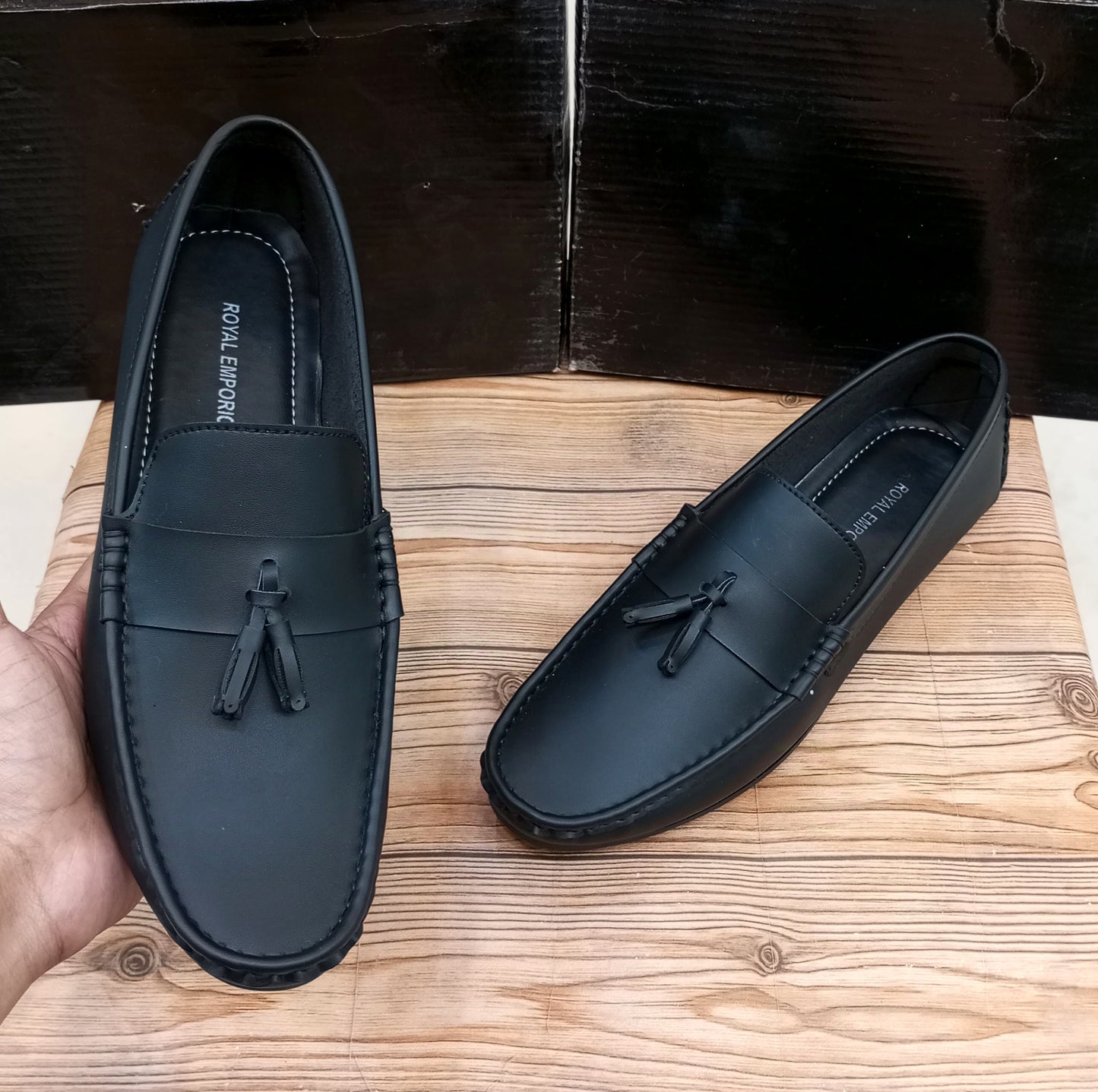 SIMPLE PLAIN TASSEL LOAFERS FOR MEN