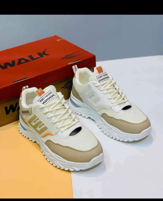 BEIGE CASUAL AND TRAINING JOGGERS FOR MEN