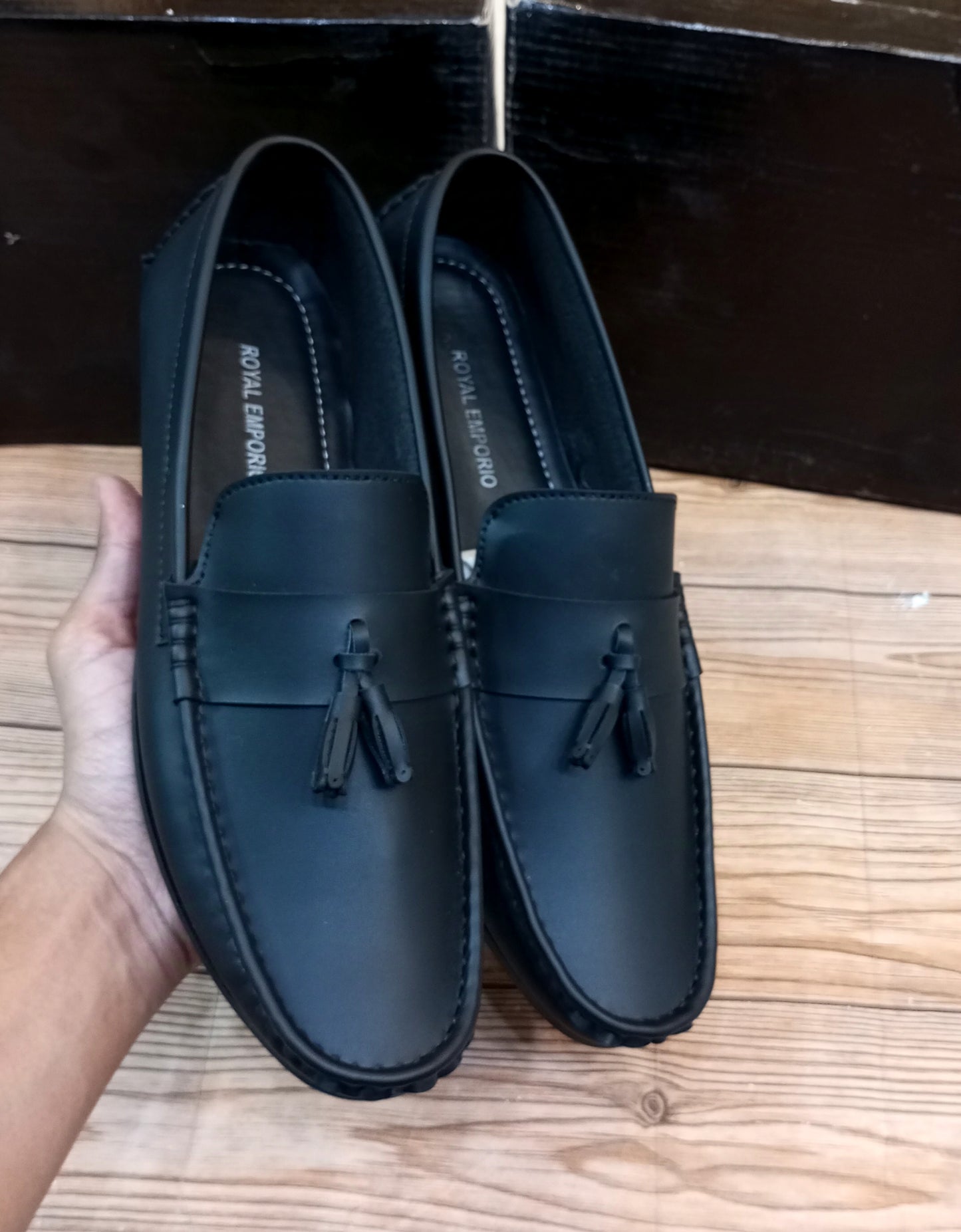 SIMPLE PLAIN TASSEL LOAFERS FOR MEN