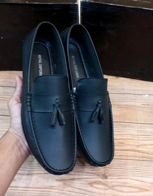 SIMPLE PLAIN TASSEL LOAFERS FOR MEN