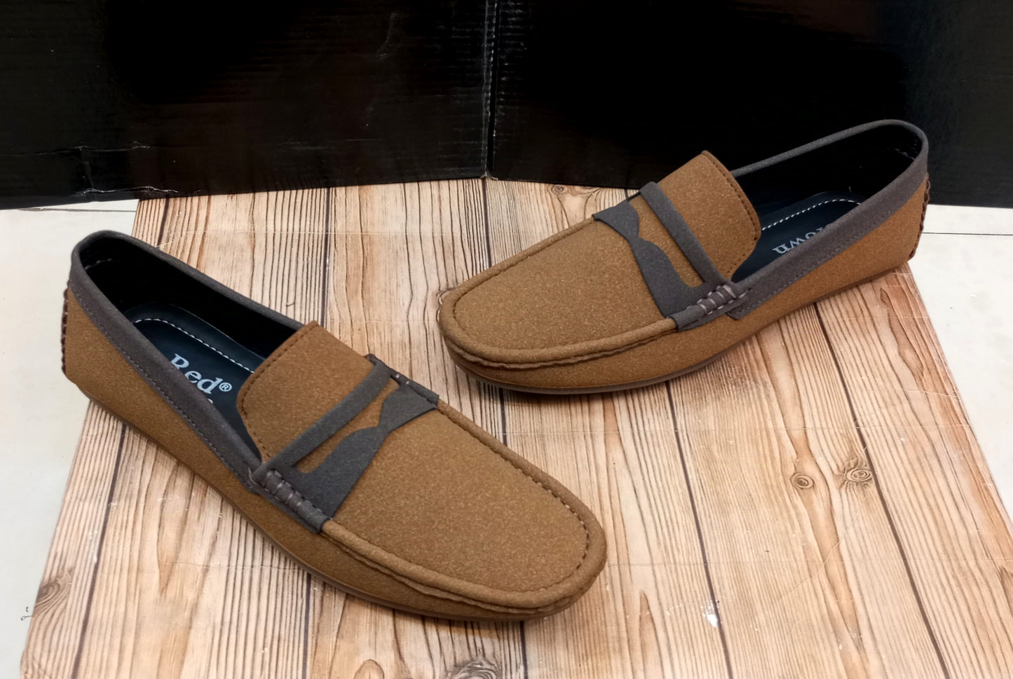 PREMIUM QUALITY RED CROWN'S SUEDE LEATHER LOAFERS FOR MEN