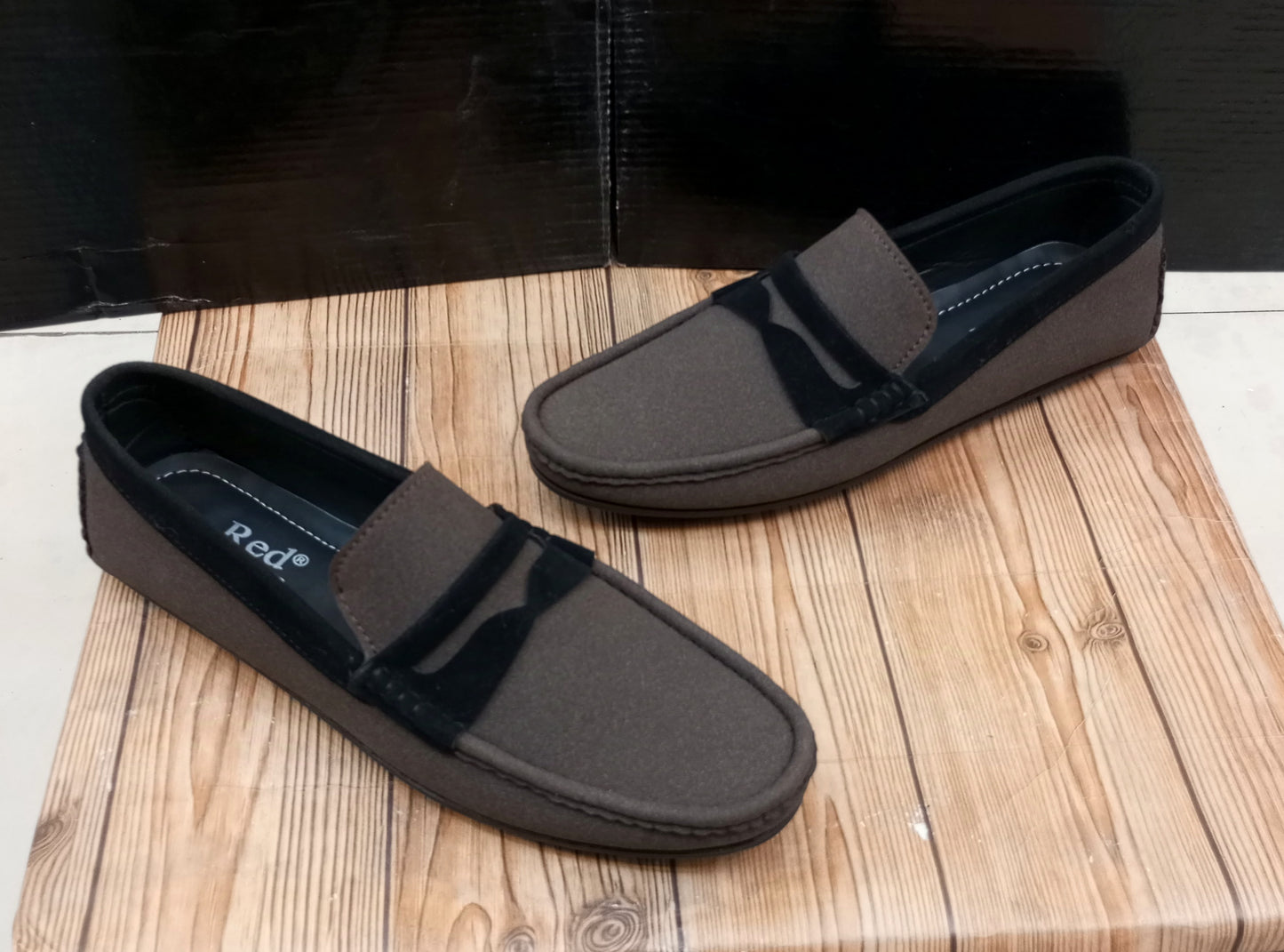 PREMIUM QUALITY RED CROWN'S SUEDE LEATHER LOAFERS FOR MEN
