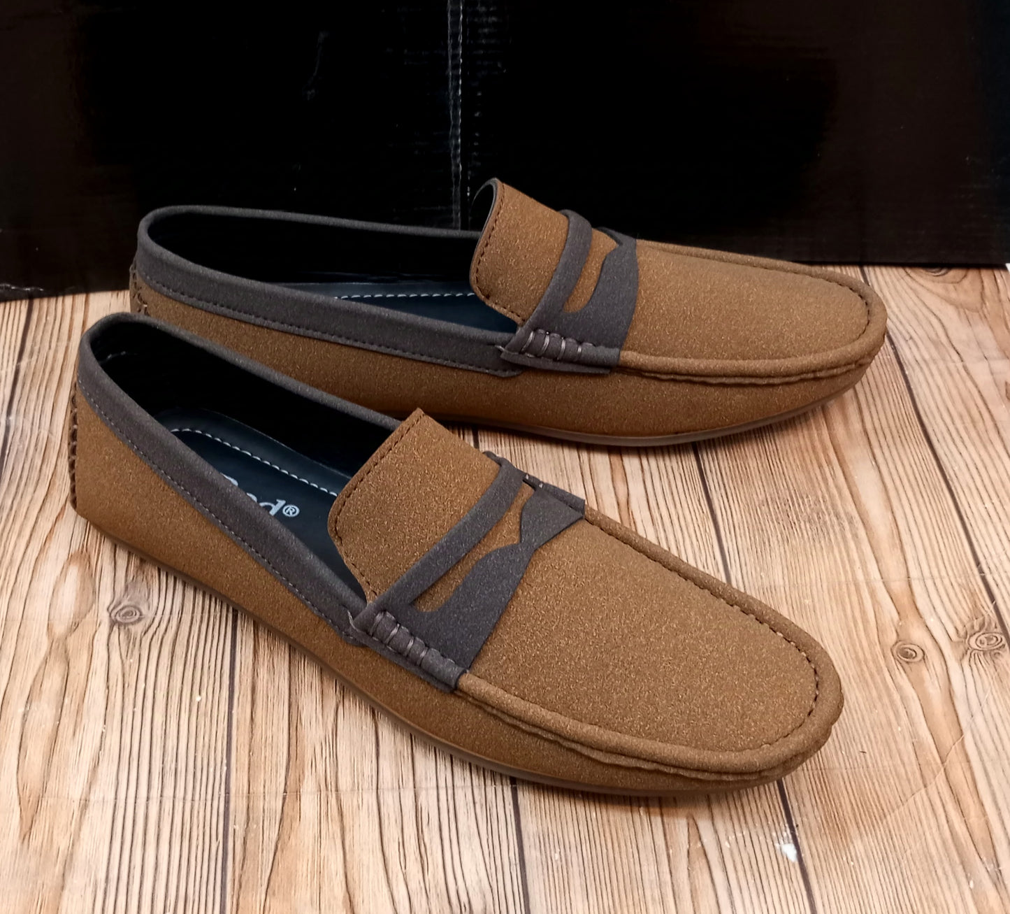 PREMIUM QUALITY RED CROWN'S SUEDE LEATHER LOAFERS FOR MEN