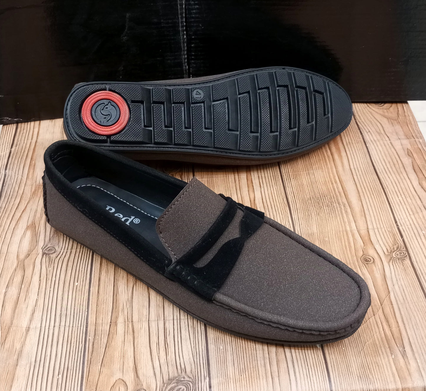 PREMIUM QUALITY RED CROWN'S SUEDE LEATHER LOAFERS FOR MEN