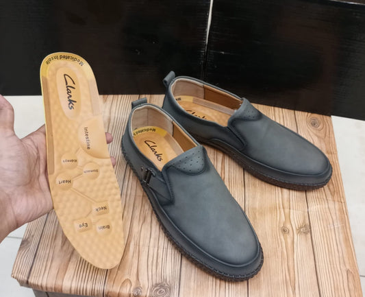 CLARK'S MEDICATED SUEDE LEATHER SHOES FOR MEN